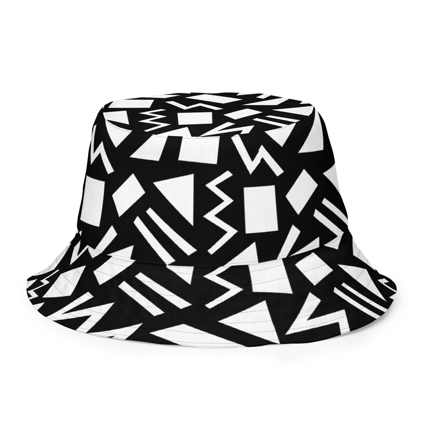 90's Black and White Roots Are Forever Reversible Bucket Hat