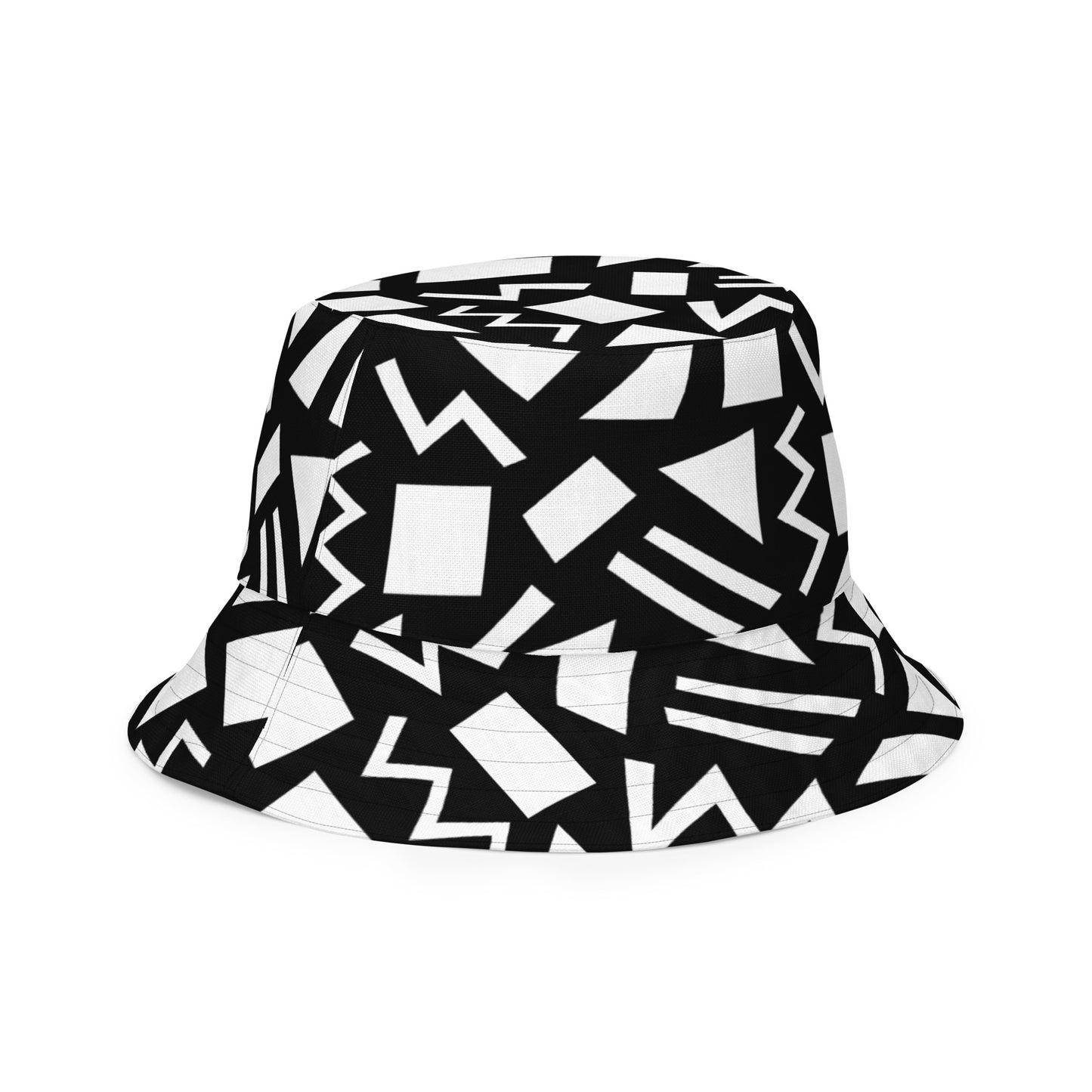90's Black and White Roots Are Forever Reversible Bucket Hat