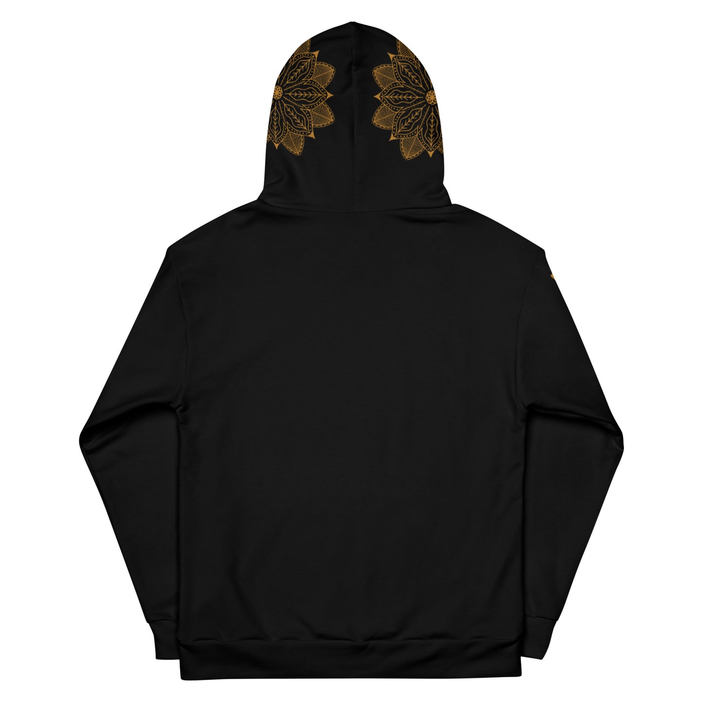 Black & Gold Sacred Geo Roots Hoodie