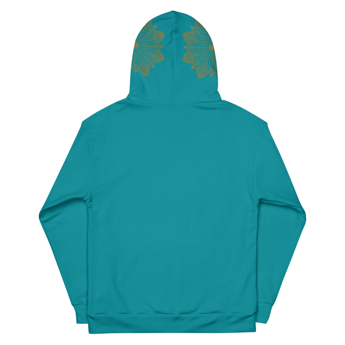 Teal & Gold Sacred Geo Roots Hoodie