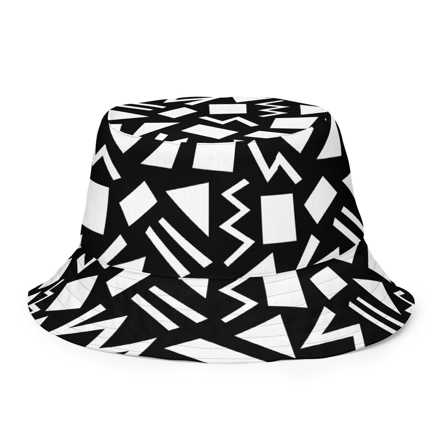 90's Black and White Roots Are Forever Reversible Bucket Hat