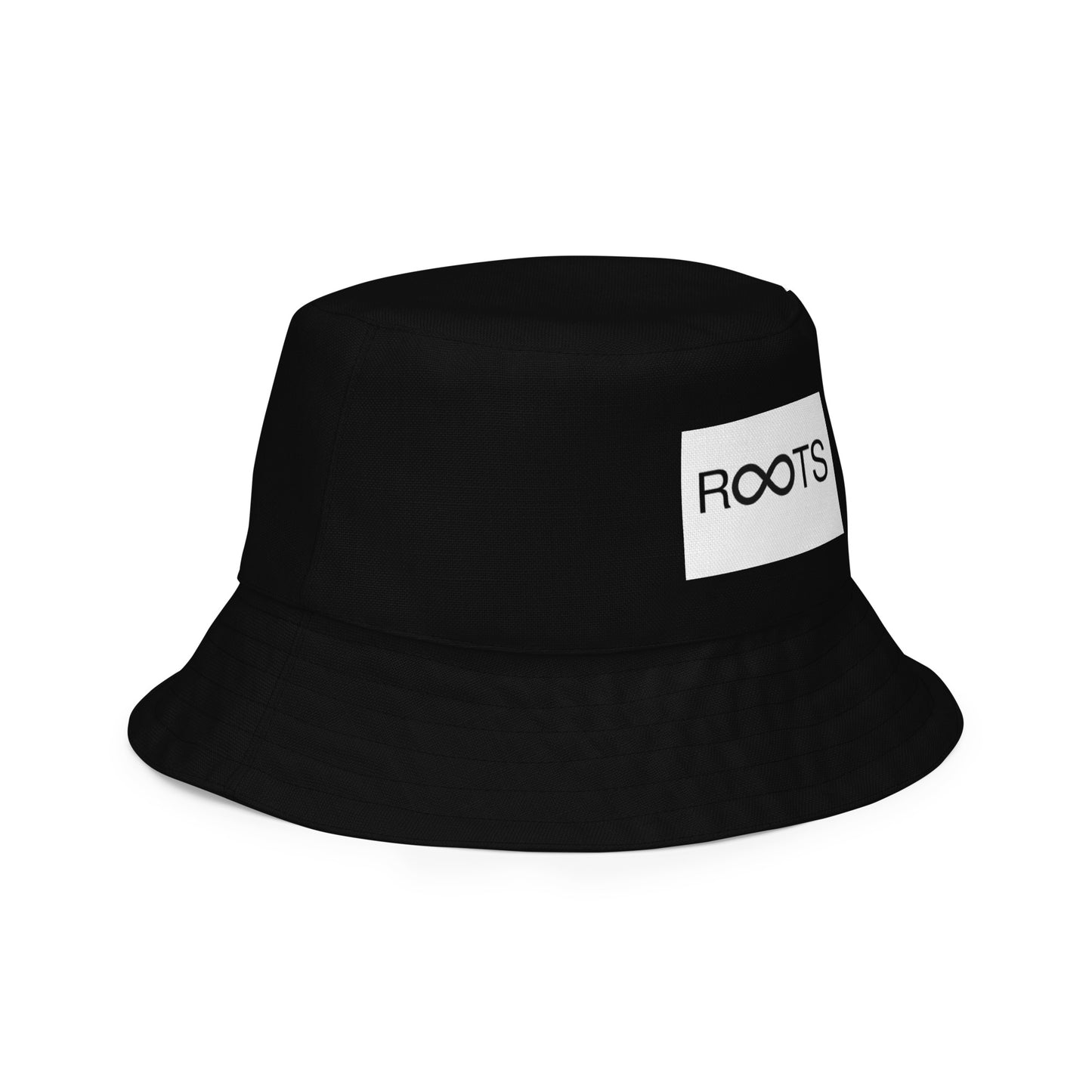 90's Black and White Roots Are Forever Reversible Bucket Hat