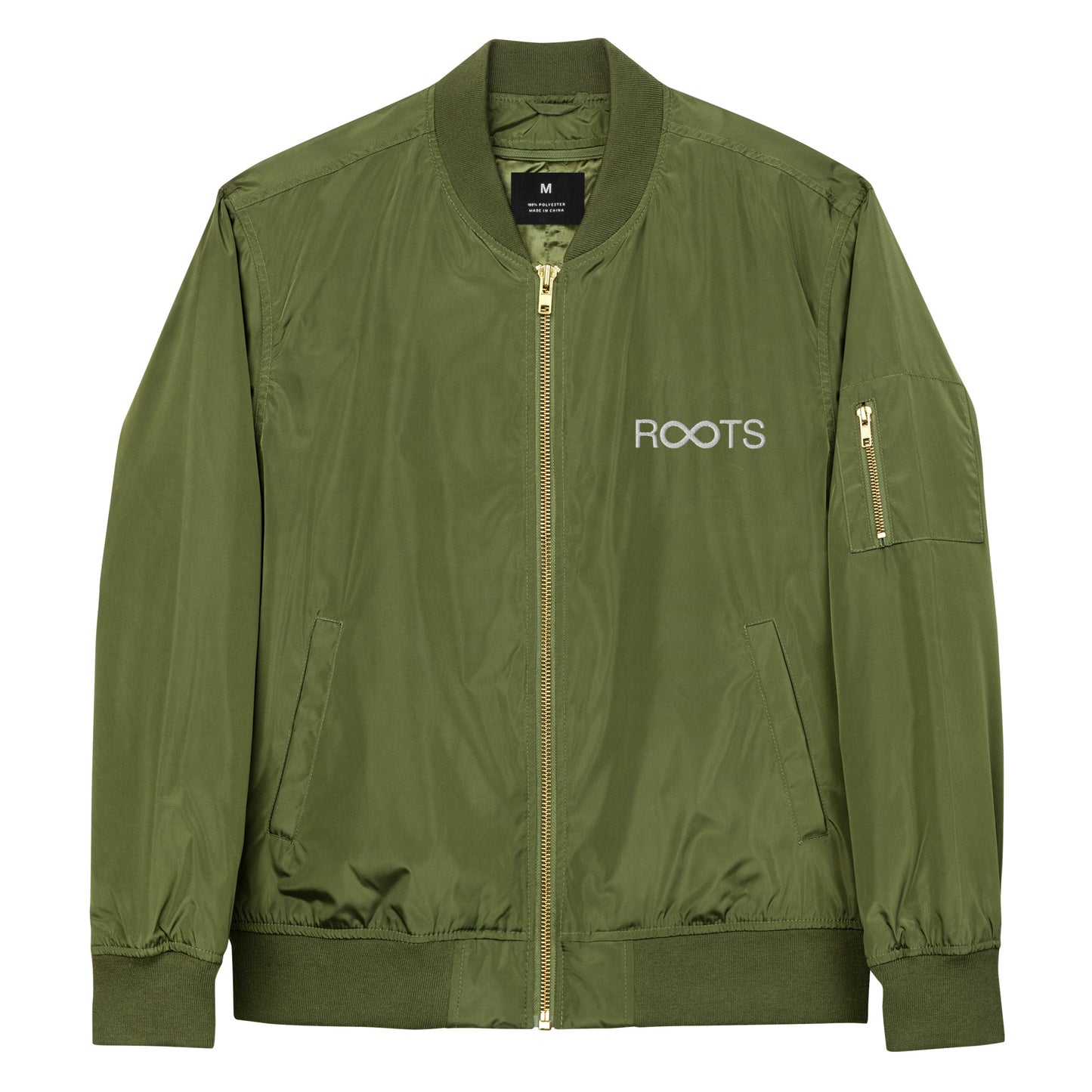Roots Are Forever Premium recycled bomber jacket