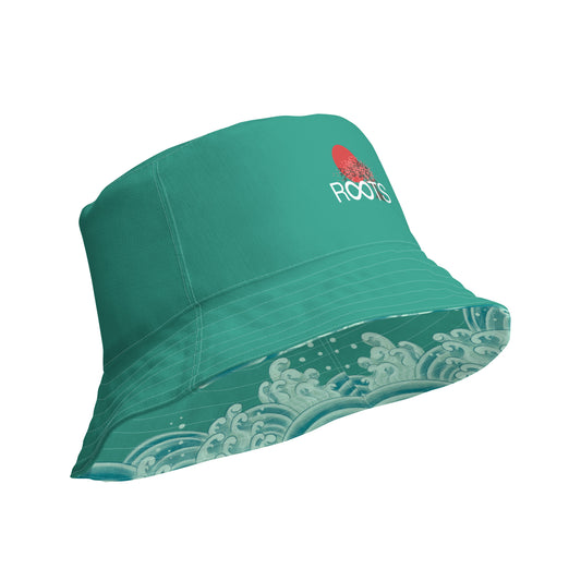 Wavy Japanese Reversible bucket hat