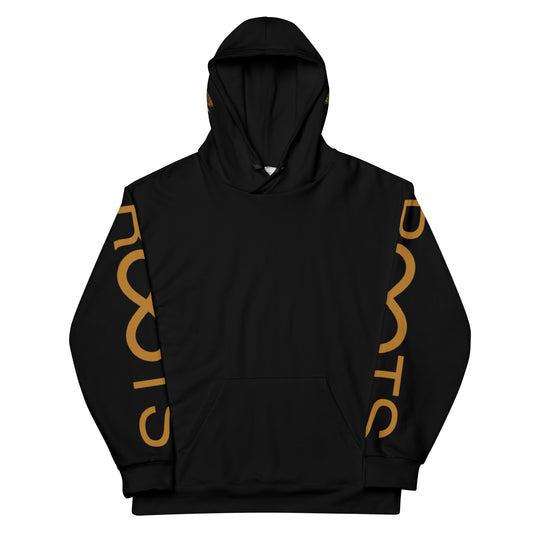 Black & Gold Sacred Geo Roots Hoodie